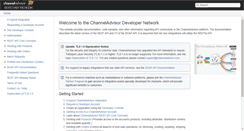 Desktop Screenshot of developer.channeladvisor.com