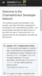 Mobile Screenshot of developer.channeladvisor.com