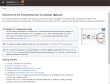 Tablet Screenshot of developer.channeladvisor.com